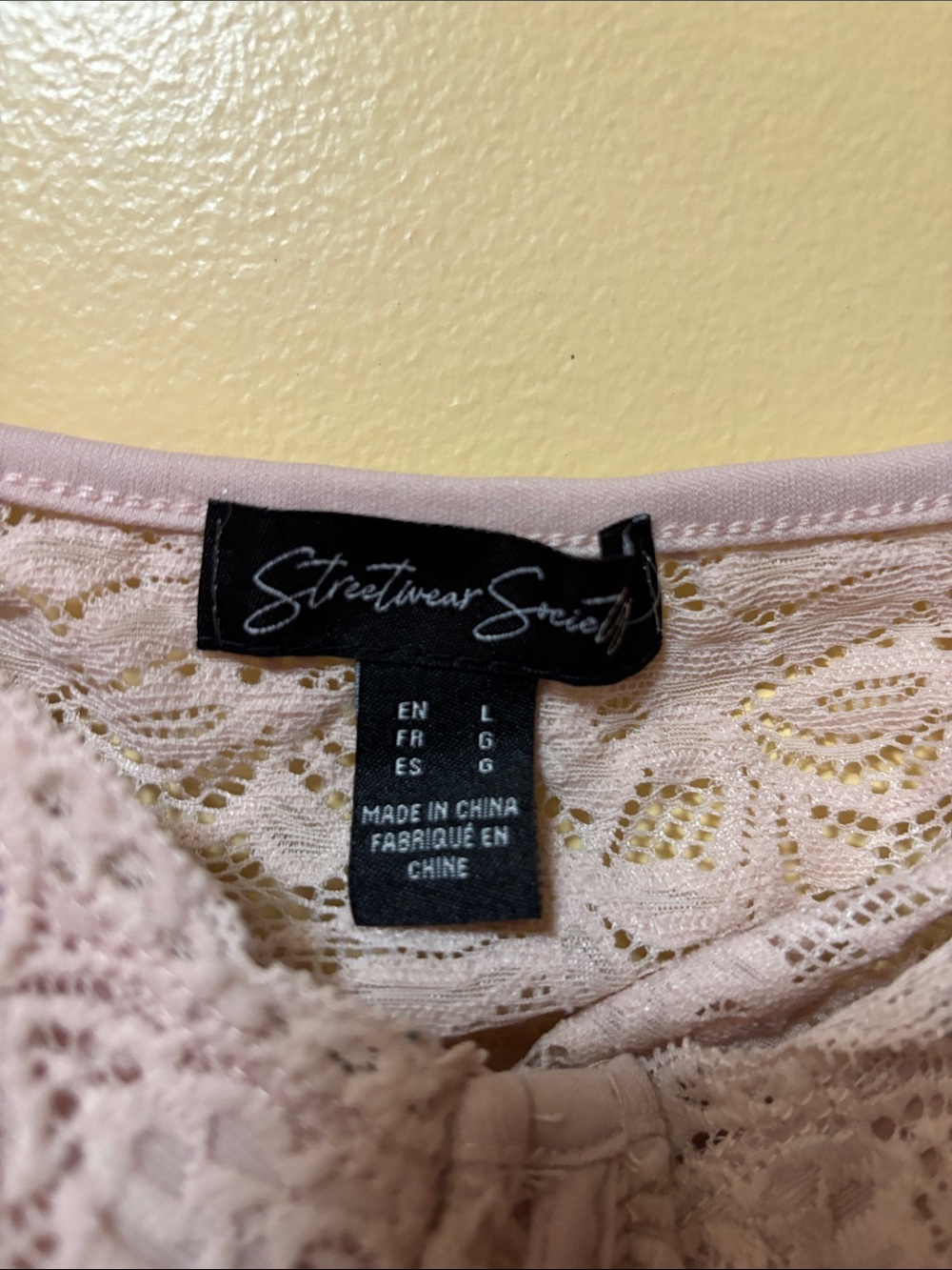 Streetwear Society Blush Lace Longline Camisole - Picture 3 of 4